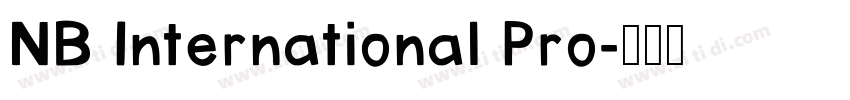 NB International Pro字体转换
